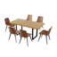 Eastfield 66.9'' Dining Table Set, 7 - Piece Extendable Double Pedestal Dining Set-1300238891