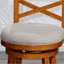 Tabouret de bar de 30 po au fini naturel avec siège captivant en tissu beige à hauteur d'assise, d'apparence et de confort-118039519-118039523