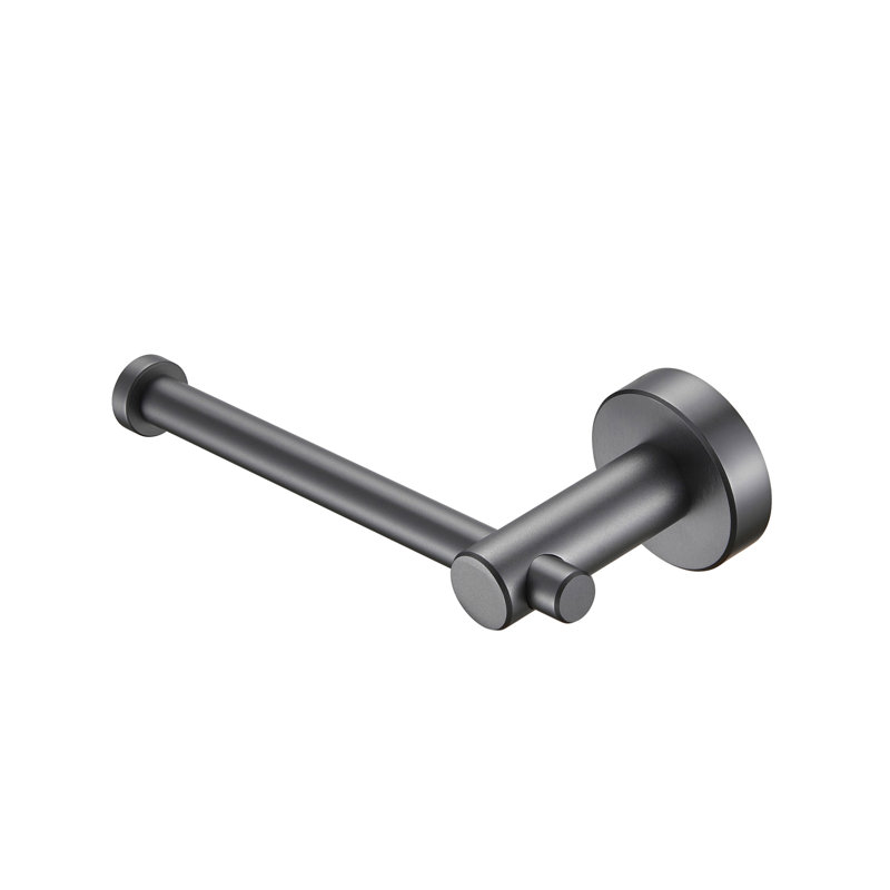 Metal Wall Mounted Bathroom Toilet Paper Holder, Grey