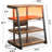 AV Media Stand With Outlets, Media Console With LED Lights, Stereo Racks And Stands With Storage Shelves, Media Audio Tower Cabinet-1679786544