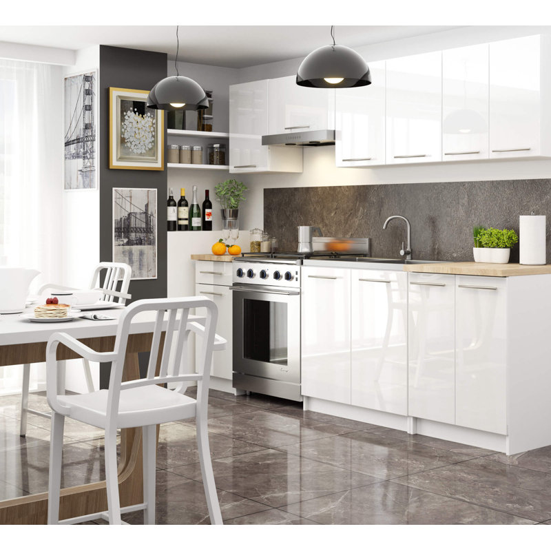 Kuch-Oliwia-Bia-Pol 85Cm H x 46Cm D Particleboard Base Cabinet, 85cm H x 40cm W x 46cm D