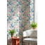 Papier peint floral abstrait pelez et collez rose