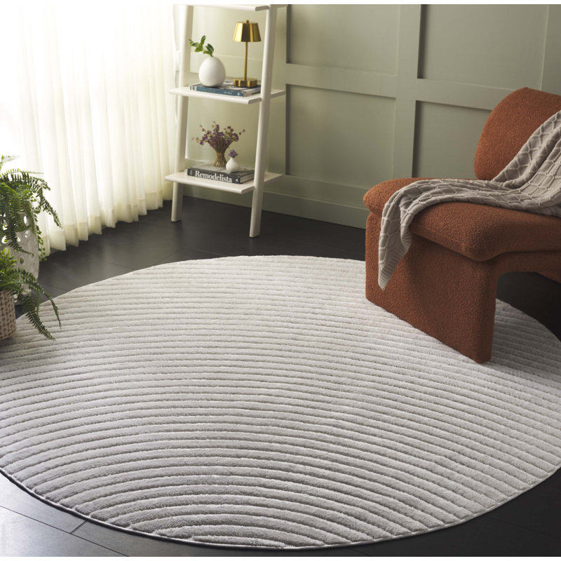 Loup Performance Solid Color Rug, Round 6'7"