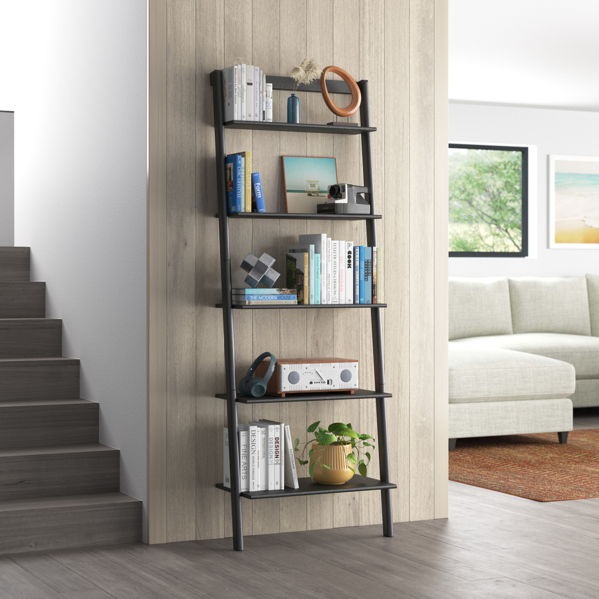 Carson sales leaning bookcase