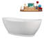 Baignoire autoportante 67 "avec drain interne Streamline-101688765