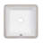 Ruvati 14 x 14 inch Undermount Bathroom Vanity Sink White Square Porcelain Ceramic with Overflow