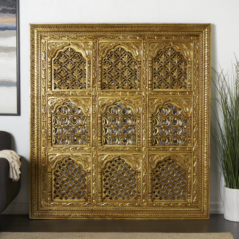 Handmade Abstract Wall Decor on Solid Wood