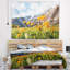 Tapisserie montagne avec fleurs-28486730