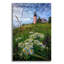 Art mural en verre Breakwater Bay «Tall White Asters At West Quoddy Head» par Rick Berk-1391970914