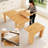 Haakon 118‘’ Kitchen Dining Table Set With Chairs, Extendable Console Table With Extension Leaves Holder, Extendable Dining Room Table, Seats 2-12, Space-saving Long Folding Dining Table Furniture( Table+ 12 Chairs)-124538932-124538930