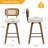 Julieza Swivel Upholstered Faux Leather Counter Stool-303890220-297009906-301645804