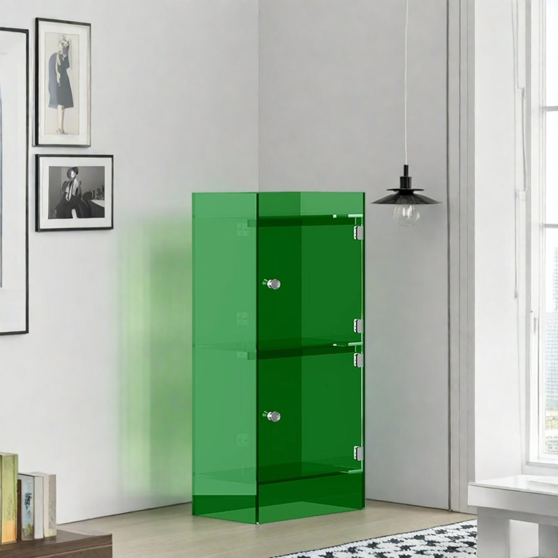 Bibliothèque de rangement simple et créative, (3 tablettes) H 33 po x l 15,7 po x P 9,8 po, Vert