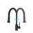High Arc Pull Down Stainless Steel Kitchen Faucet Matte Black Elegant Design With Soap Dispenser For Modern Kitchens