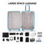 Valise de 28 pouces avec roulettes, valises en cuir de polyuréthane pour femmes avec verrou TSA