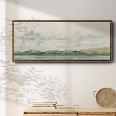 Riverside Views I - reproduction sur toile avec cadre flottant