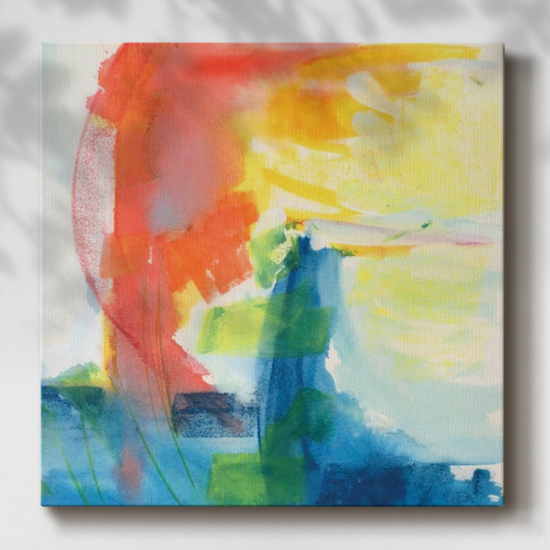 Toile tendue Crimson Sunset I-Gallery, H 40 po x l 40 po x P 1,5 po