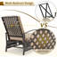Chaise de patio inclinable avec coussins-1961868364