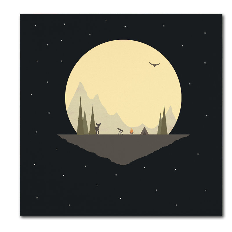 «Stop For The Night», art sur toile, H 14 po x l 14 po