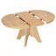Table de salle à manger extensible vintage pour 4 à 6 personnes avec finition vieillie et pieds croisés robustes-1354512291