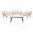 Wicker 4 - Person Patio Conversation Set with Cushions-1557570819