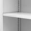 Garde-manger 34,6 po en métal blanc avec tablettes réglables - Organisateur de rangement de cuisine autoportant avec poignées à prise facile, assemblage requis, idéal pour la cuisine, la salle à manger, l’appartement