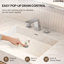 Robinet de salle de bain surdimensionné à 3 trous et 2 poignées avec drain-79598403