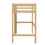 Lit mezzanine simple taille haute (bois d'hévéa) - barrière de sécurité, bureau intégré et échelle-1990254374