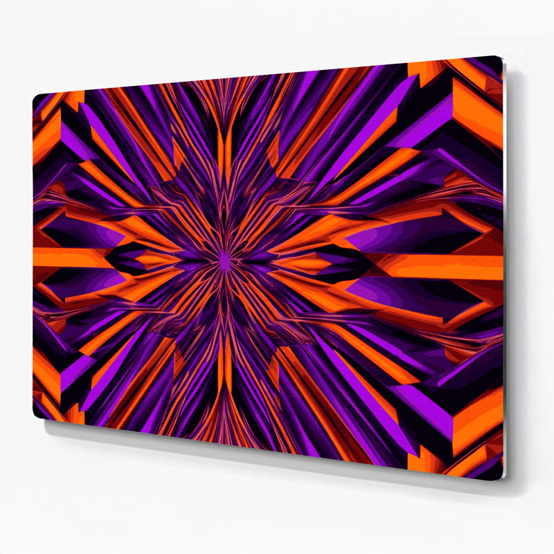 Art mural op mauve 18, H 20 po x l 20 po