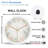 Clock-Face-With-Pastel-Leaves Art - 12'' Modern Glass Wall Clock