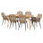 Yamileth 6 - Person Rattan Dining Set