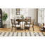 TREXM Round Dining Table For 4 With Chairs Set