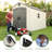 8 Ft. x 12.5 Ft. High-Density Polyethylene Outdoor Storage Shed with Steel-Reinforced Construction