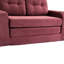 Lit extensible 2 en 1, canapé-lit escamotable pour le salon, velours côtelé doux, coussins en mousse viscoélastique haute densité, deux porte-gobelets et poches latérales, aucun lit double à assembler requis