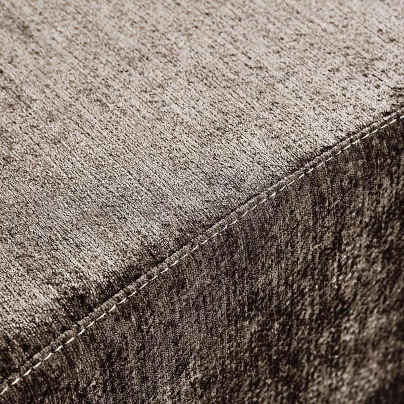 Canapé modulaire courbé pour salon, Light Brown Polyester