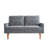 Velvet Loveseat Sofa-1876223592