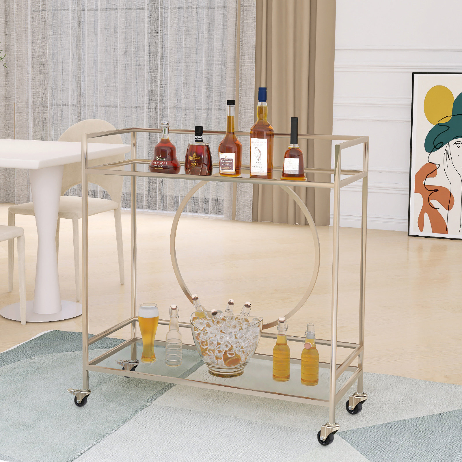 Everly Quinn Circinus Bar Cart & Reviews | Wayfair