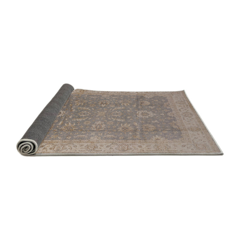 Tapis bleu / beige Kachazun, Rond 4 pi