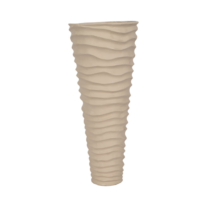 Vase en métal et aluminium Anarbek, H 18 po x l 8 po x P 8 po