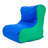 School Age High Back Lounger - Blue/Green