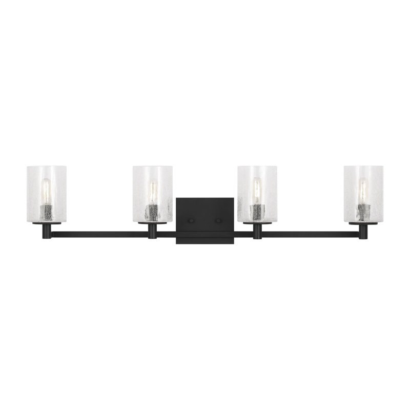 Parker Four Light Wall / Bath from Generation Lighting , Midnight Black, 4