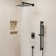 RainfallCascade 10" Pressure Balanced Slide Bar  Shower System with Rough-In Valve