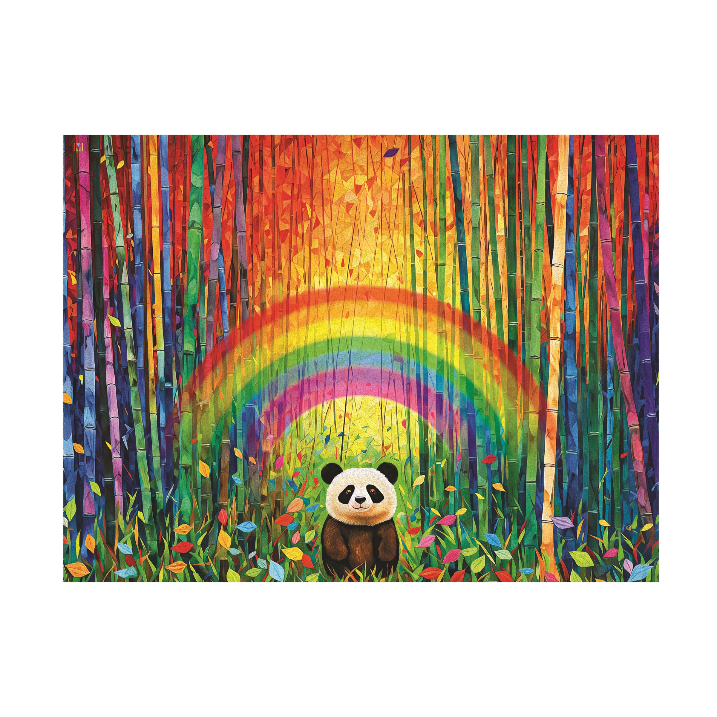 Winston Porter Michael David Ward Panda Forest Canvas Art | Wayfair