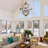  Aziz 6 - Light 27"W Large Lantern Globe Pendant with Wood Accents