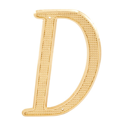 Prime-Line 4 in. House Letter, Diecast, Brass Finish