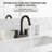 Double Handle  High-Arc Centerset RV Bathroom Faucet(Set of 2)-128613791