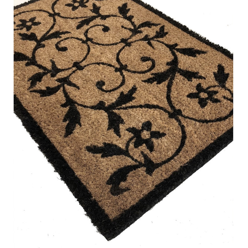 Okolona Non-Slip Floral Outdoor Doormat