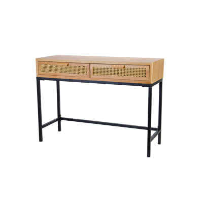 Armands Rustic Console Table with 2 Drawers Entryway Hallway Farmhouse Country Style