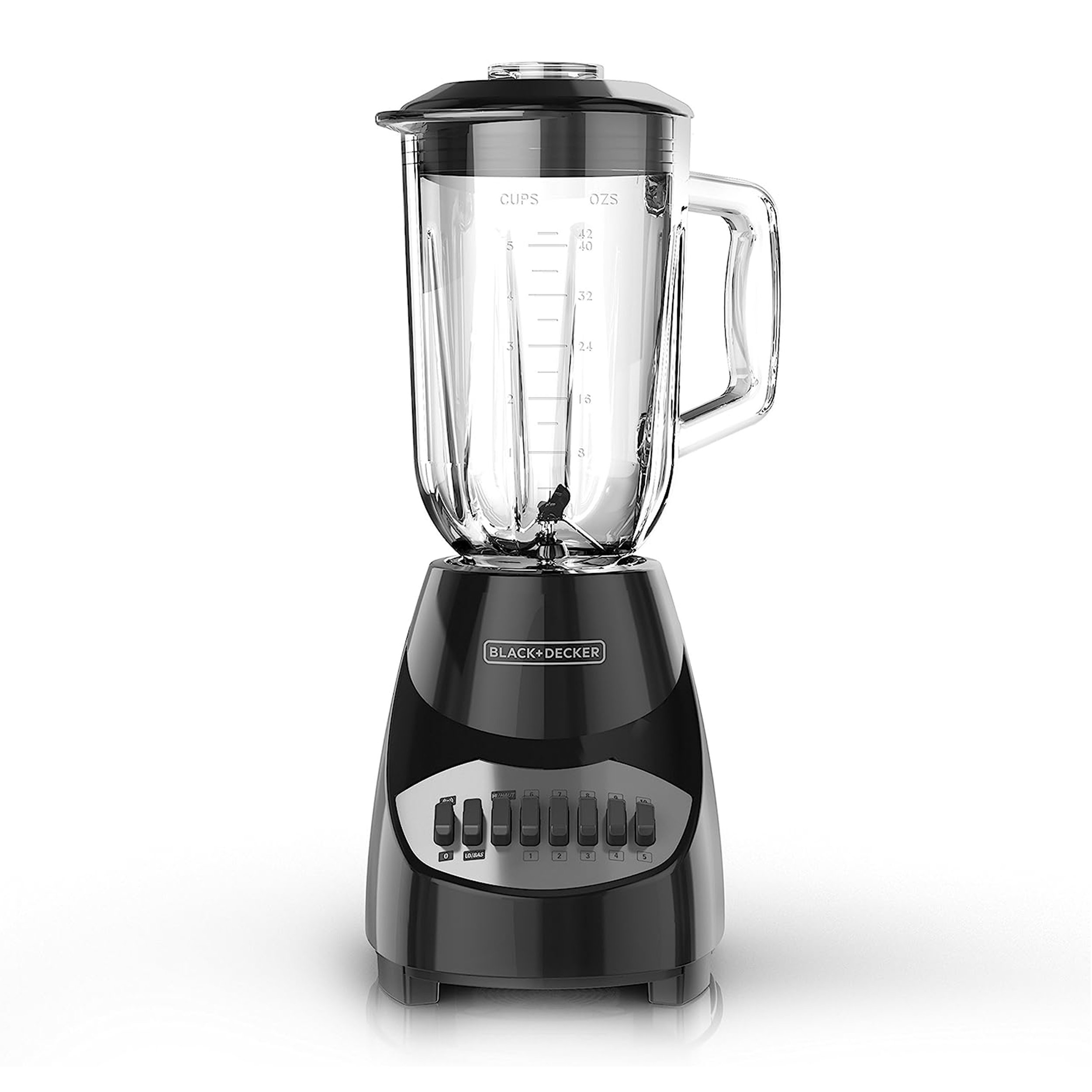 Black+Decker Black and Decker 5 Cup 10 Speed 550 Watt Glass Jar Blender