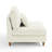 Upholstered Beige Corduroy Armless Chair with Pillow Back,  Module Part For Sectional Sofa-1974785611