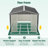 8x12 FT Lockable Secure Metal Shed